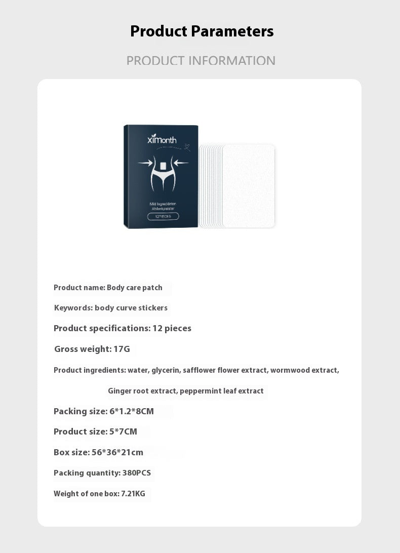 Slimming and body shaping patch