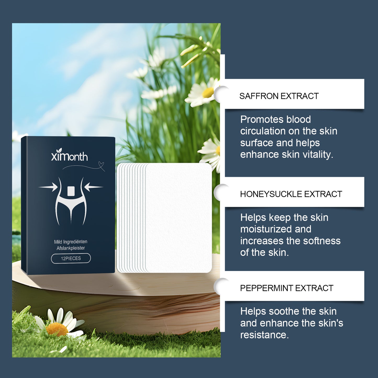 Slimming and body shaping patch
