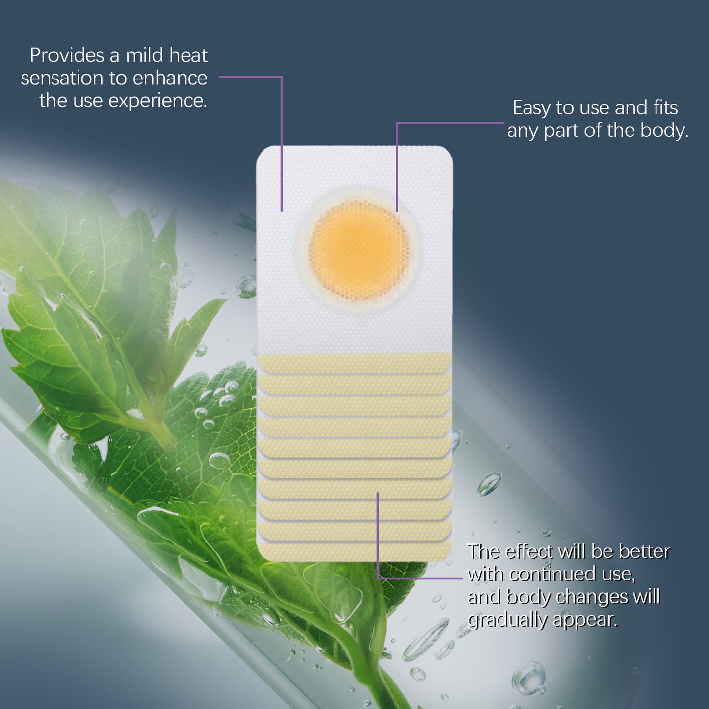 Slimming and body shaping patch