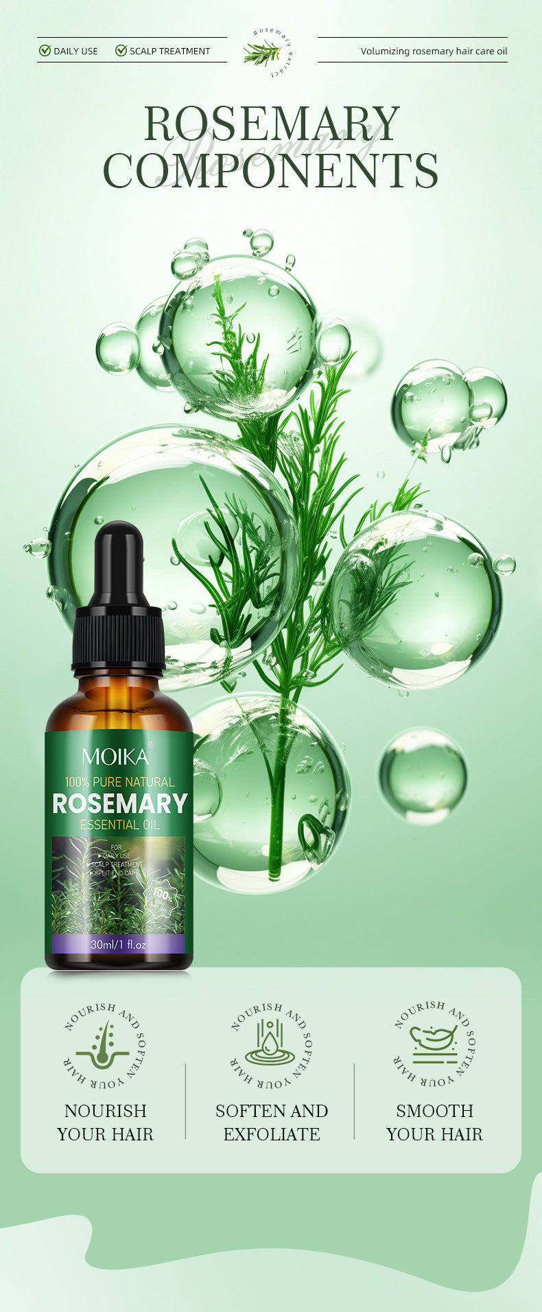 Rosemary Maintenance Hair Care Essential Oil