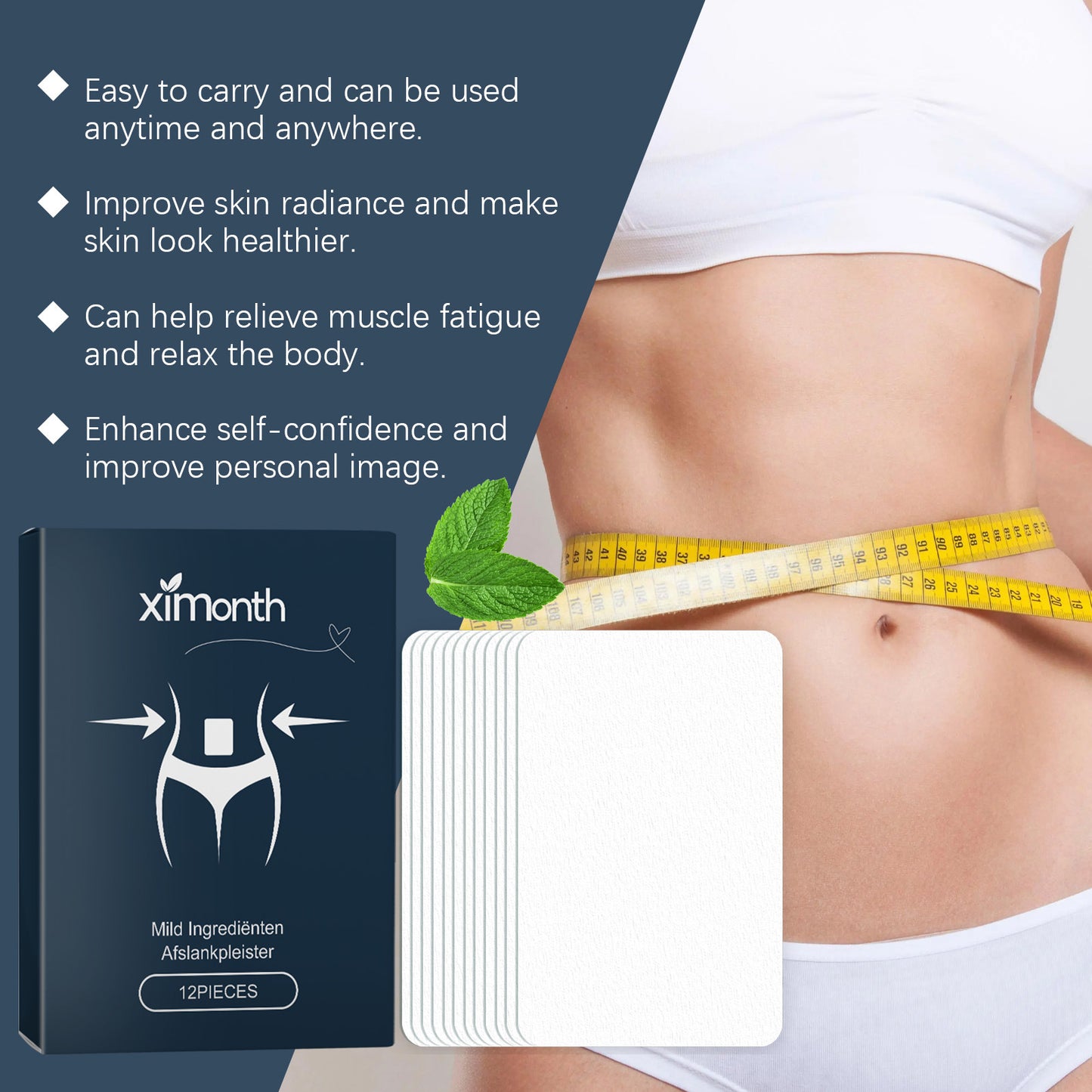Slimming and body shaping patch