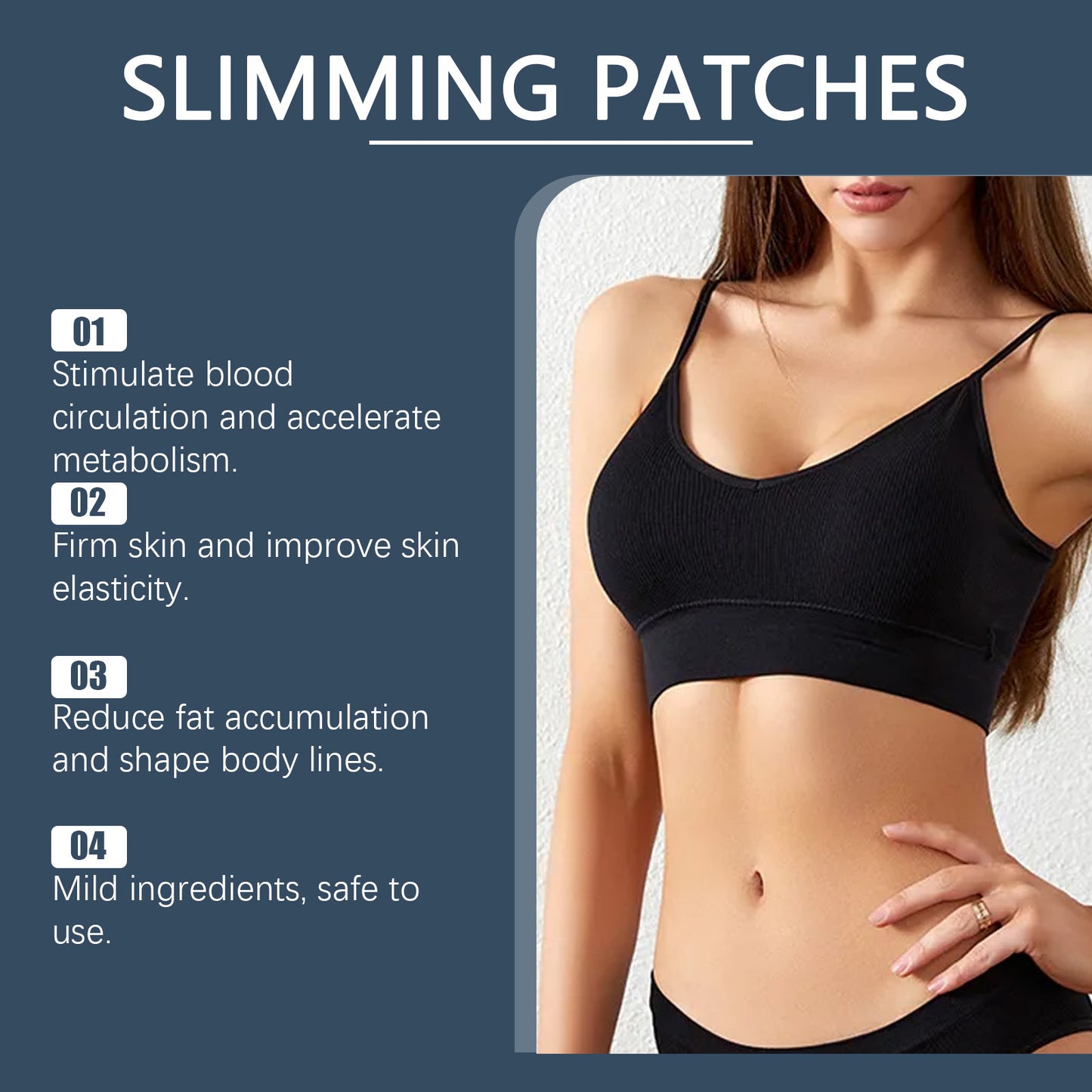 Slimming and body shaping patch